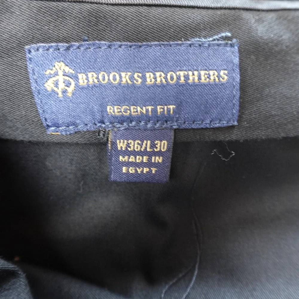 NEW Brooks Brothers Pants Mens 36X30 Black Wool Regent Explorer Trouser Slacks‎